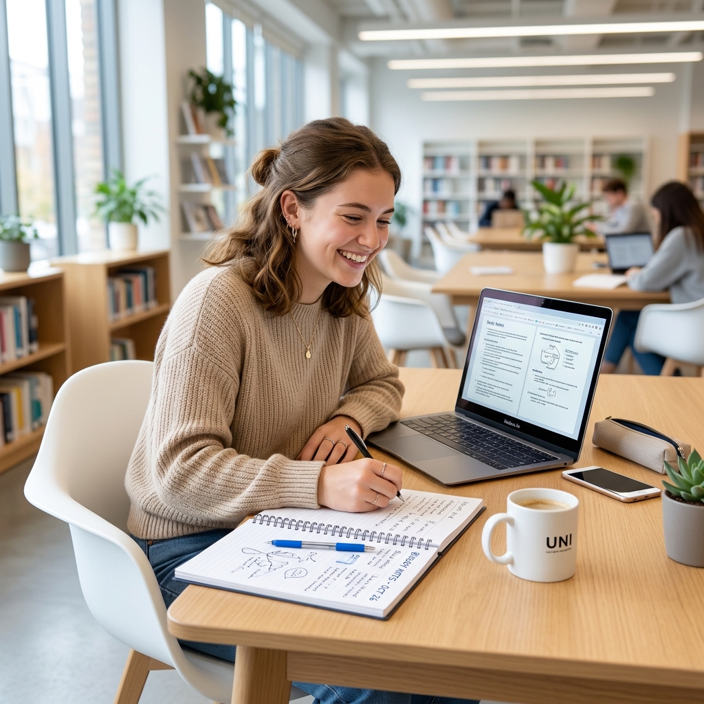 Student Studying Online